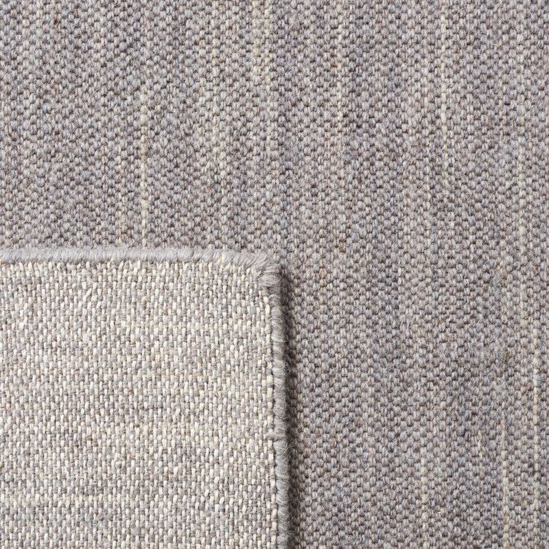 Tapis de couleur unie en laine tissé à la main Fitzpatrick, Rectangulaire 3 pi x 5 pi