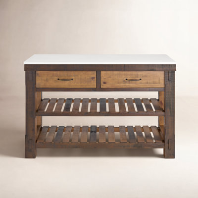 Quartz Top Kitchen Island
