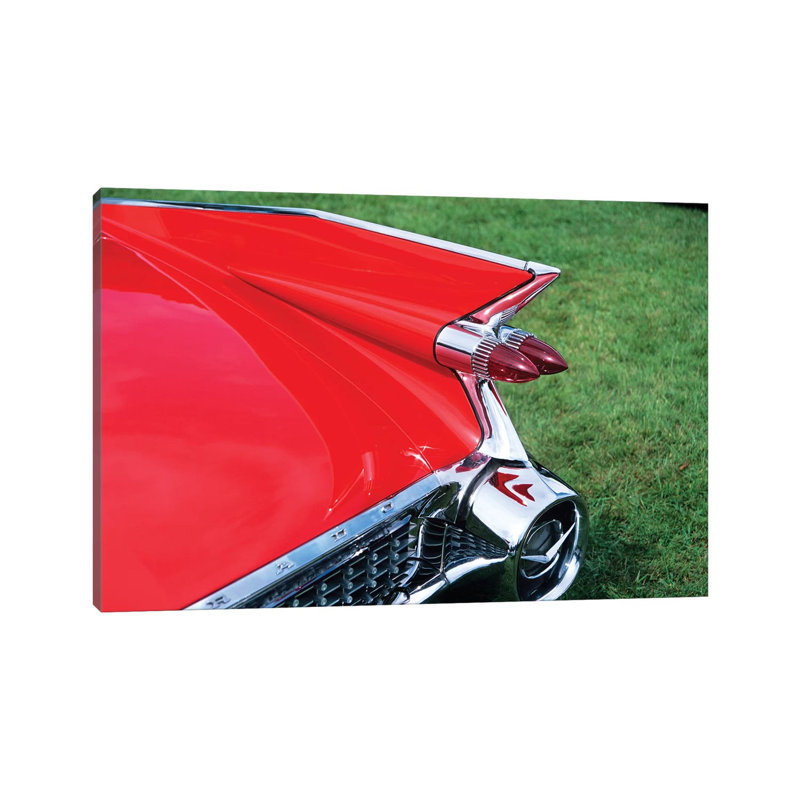 1959 Cadillac Tail Fin And Tail Light by Vintage Images - Wrapped Canvas Print, 30.48 cm H x 45.72 cm W