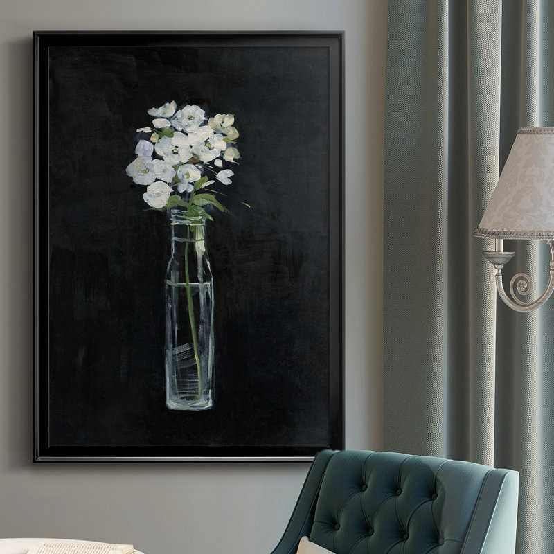Reproduction encadrée sophistiquée de première qualité - prêt à accrocher, H 24,5 po x l 18,5 po x P 1 po, Noir