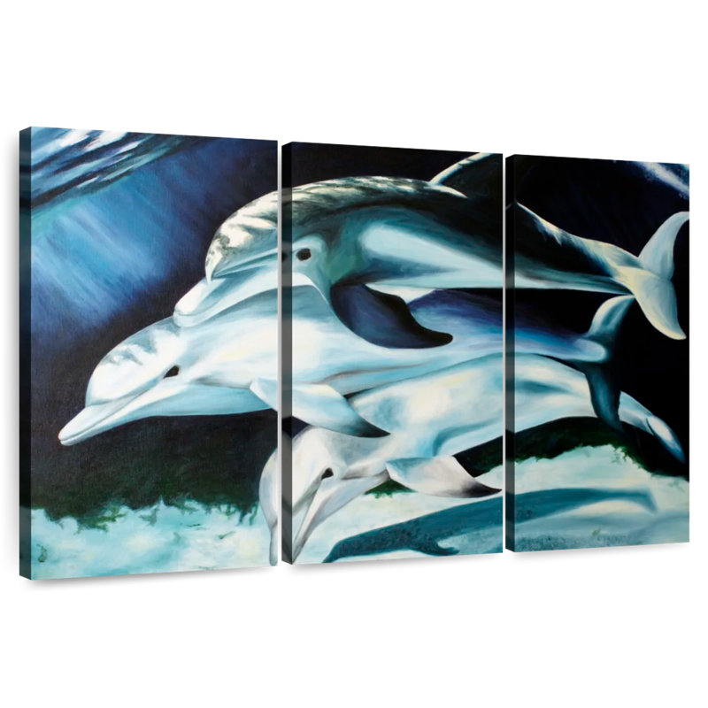 Brampt Dolphin Trio, 20" H x 33" W