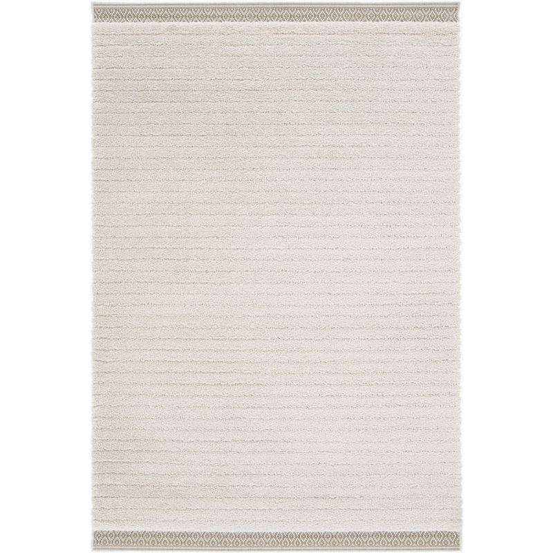 Elosia Striped Shag Area Rug, Rectangle 200 x 290cm