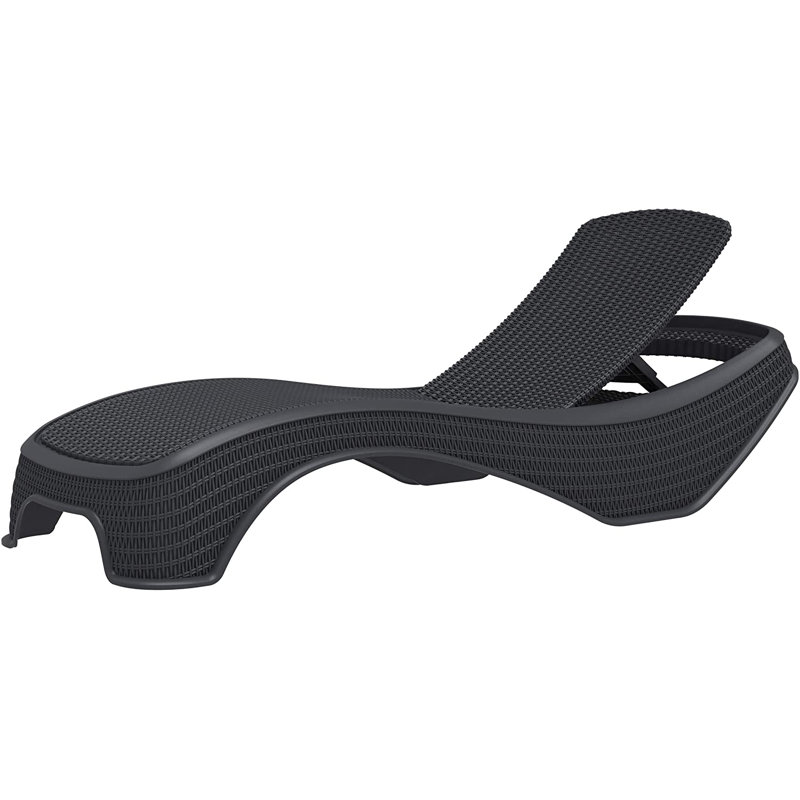 Ingifrith 200cm Long Reclining Single Chaise, Black