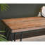 Banc de salle à manger industriel en bois, finition rustique pin foncé