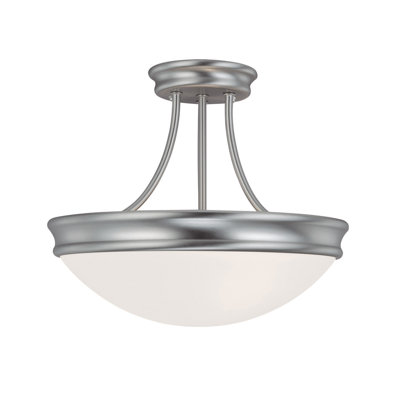 Glass Semi Flush Mount