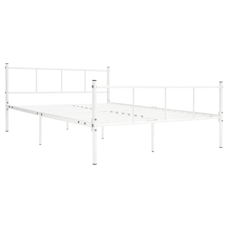 Quintanar Metal Bed, White, 80cm H x 49.29cm W x 206.4cm L