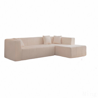 Modular L-Shaped Sectional Floor Couch, Deep Seat Comfy Sofa With Chaise, Comfy Couch