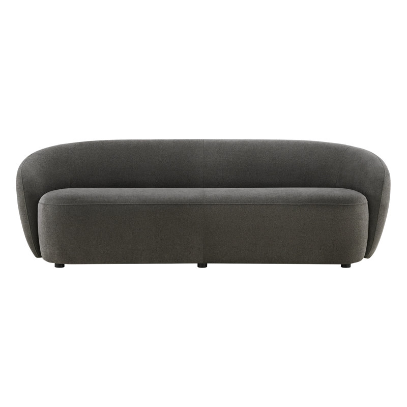 Canapé courbé, Polyester gris anthracite Elite