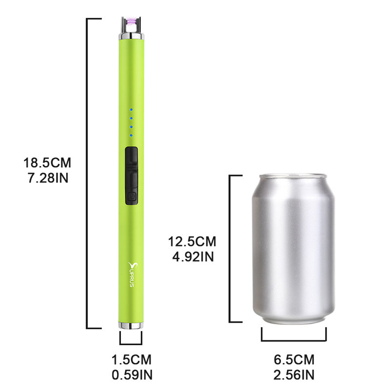 Briquet électrique fluorescent, Jaune
