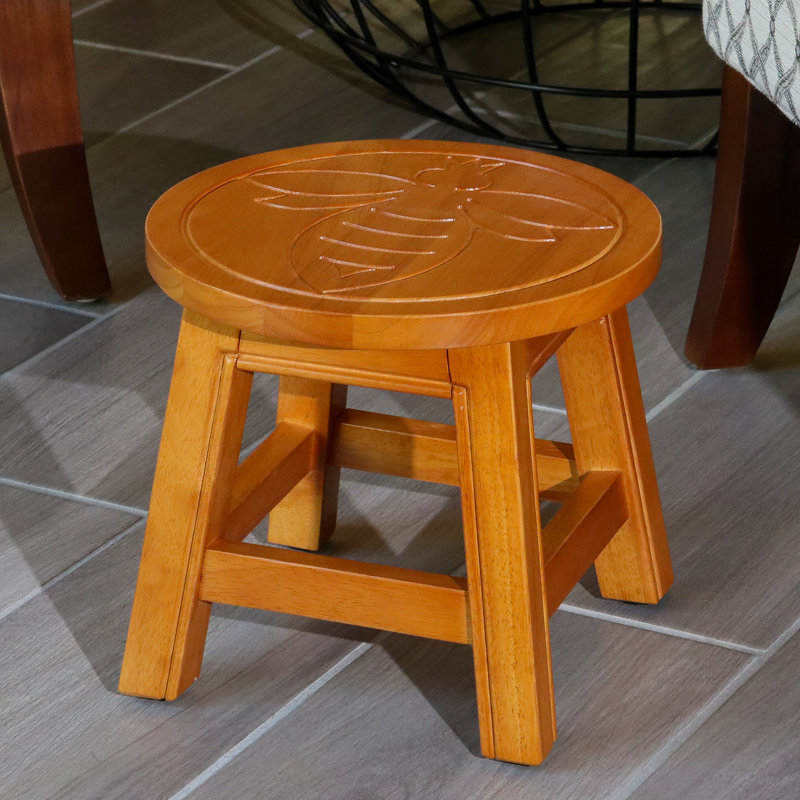 Tabouret en bois naturel Delightful, Naturel
