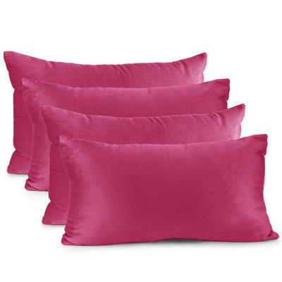 Nestl Velvet Decorative Throw Pillow Cover 4-Pack