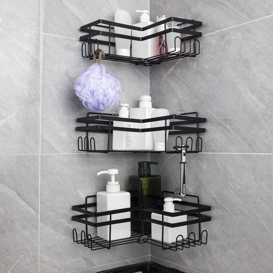 James Adhesive Stainless Steel Shower Basket