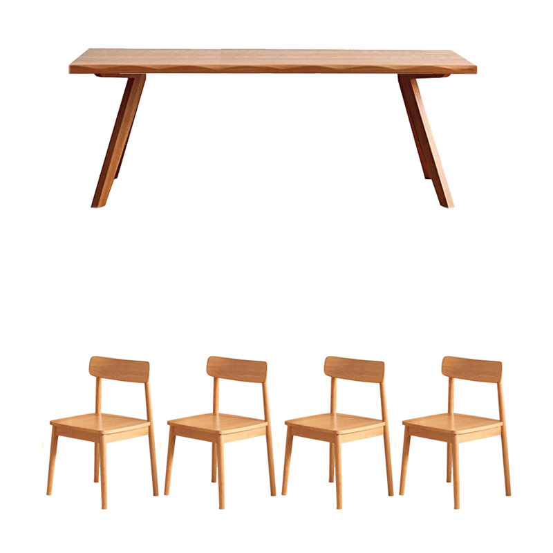 Ensemble de salle à manger rectangulaire, H 29,53 po x L 78,74 po x l 35,43 po