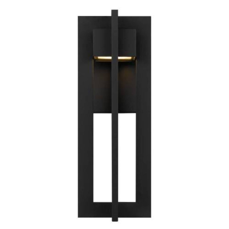 13 Inch Outdoor LED Wall Sconce Black, Integrated Light Fixture For Front Door Balcony Garden Use