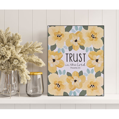 Wall Plaque Trust In The Lord Prov. 3:5