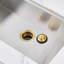 Kitchen Sink Garbage Disposal Flange and Stopper in Matte Black-109361562