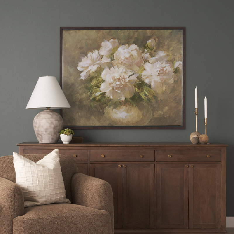 Full Bloom By  Studio Hand Embelished Textured Framed Canvas Artwork, Full Bloom