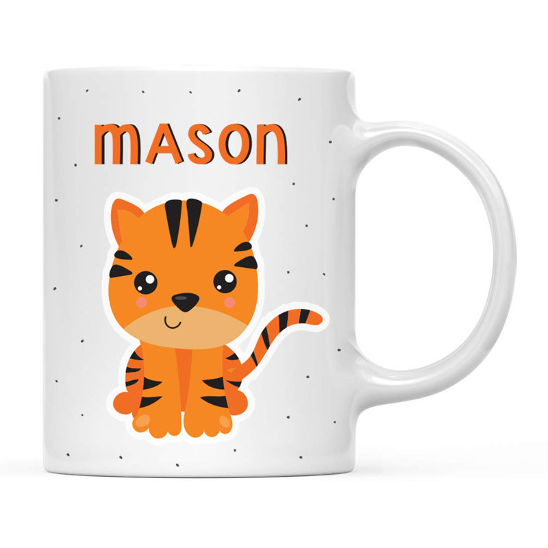 Grande tasse à café pour enfants de bébé personnalisé Valdez, Oui