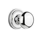 New York Interior Mortise Door Knob with Classic Rosette