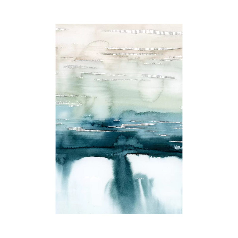 Organic Cascade II by Grace Popp - Wrapped Canvas Painting, 20.32 cm H x 30.48 cm W