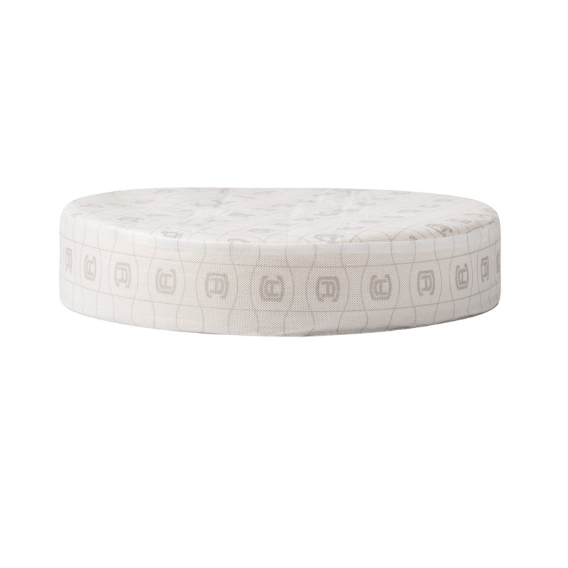 Coussin de coussin d'extérieur rond Pina, H 2 po x l 18 po x p 18 po