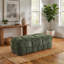 Banc de bout de lit, banc de chambre tapissier en chenille de 44,5 po, banc capitonné pour chambre à coucher, vestibule, salon, repose-pieds-120193230-116326917