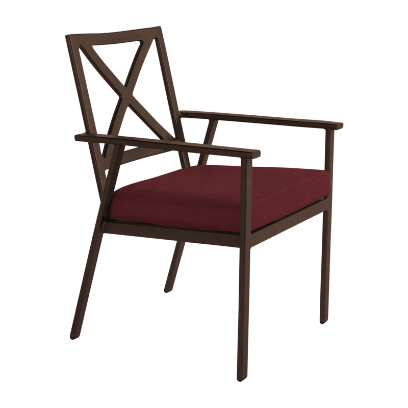Marin Outdoor Dining Armchair, Copper Creek, Harris Stone