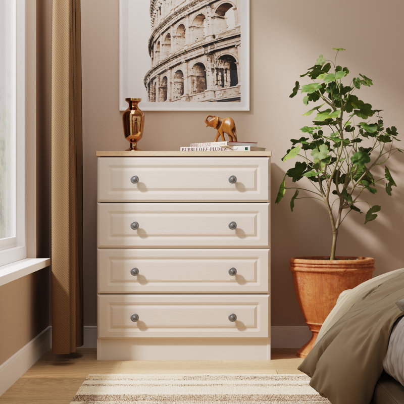 74cm W 4 - Drawer Chest of Drawers, Beige