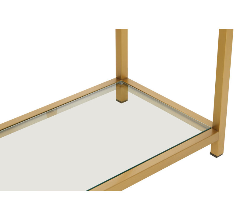 120cm Glass Top Console Table