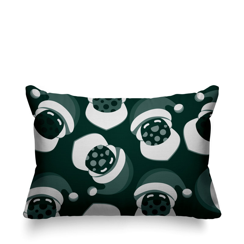 Coussin intérieur / extérieur Santa Claus, Vert