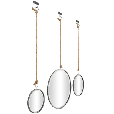 Cline Metal Circle Wall Mirror