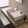 Scarabeo By Nameeks Teorema 17.32'' Bright White Ceramic Rectangular Vessel, Wall Mount Bathroom Sink with Overflow