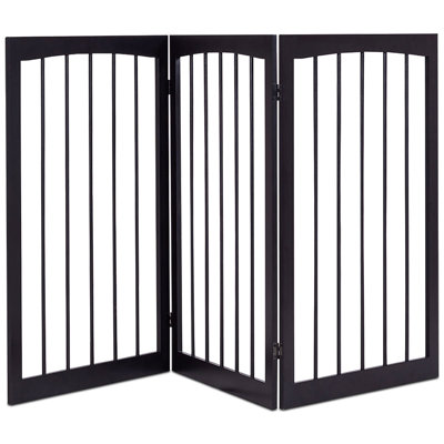 Maone Wood Free Standing Pet Gate