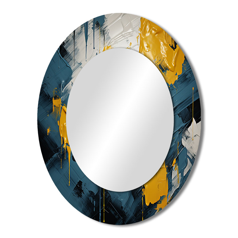 Miroir mural oval, 43" x 33"