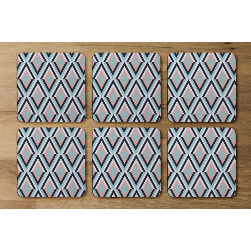 Square 6 Piece Coaster Set