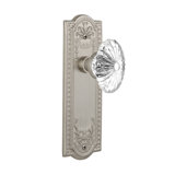 Meadows Plate with Oval Fluted Crystal Door Knob