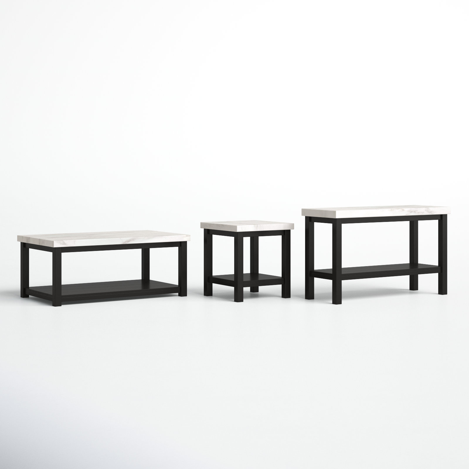 Benniton 3-Piece Living Room Table Set