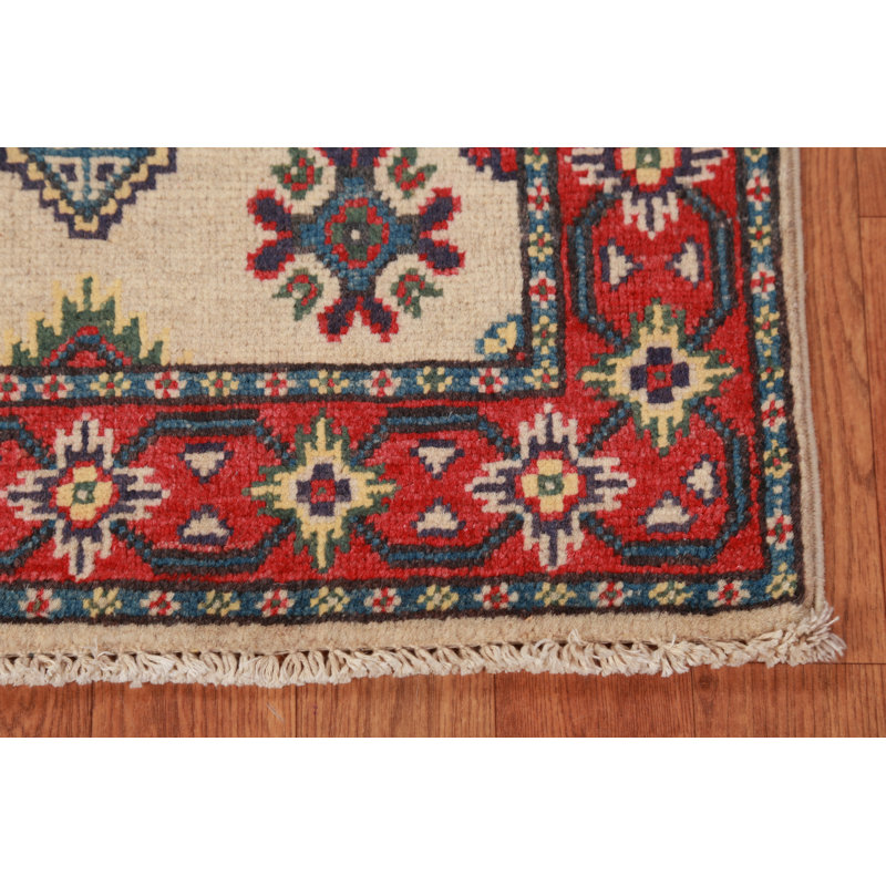 Tapis de vestibule oriental traditionnel Kazak 2x3