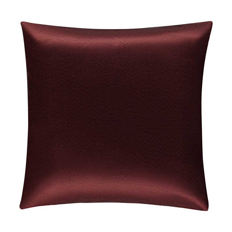 Housse de coussin carré, 24" H x 24" W x 7" D, Vin