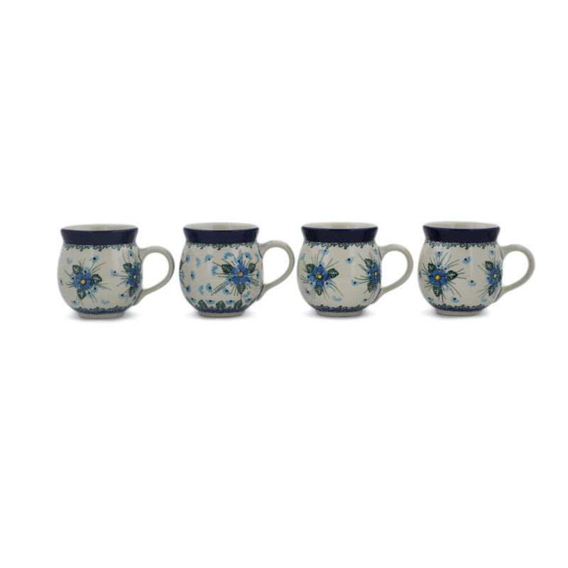 Tasse à café brillante Beauty Polish, 12 oz., 4, Ne m'oublie pas