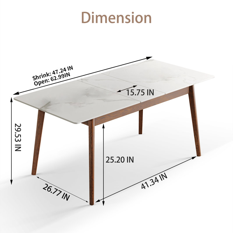62.99 L x 31.5 W Dining Set
