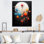Pleine lune, obscurité, futur, paysage abstrait I - art mural sur toile minimalisme