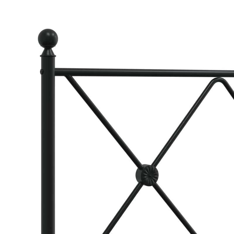 Metro Lane Metal Replace Headboard White 90Cm, Single - 107 x 190 cm, Black