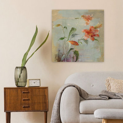 Art contemporain lys contemporain I avec fleurs