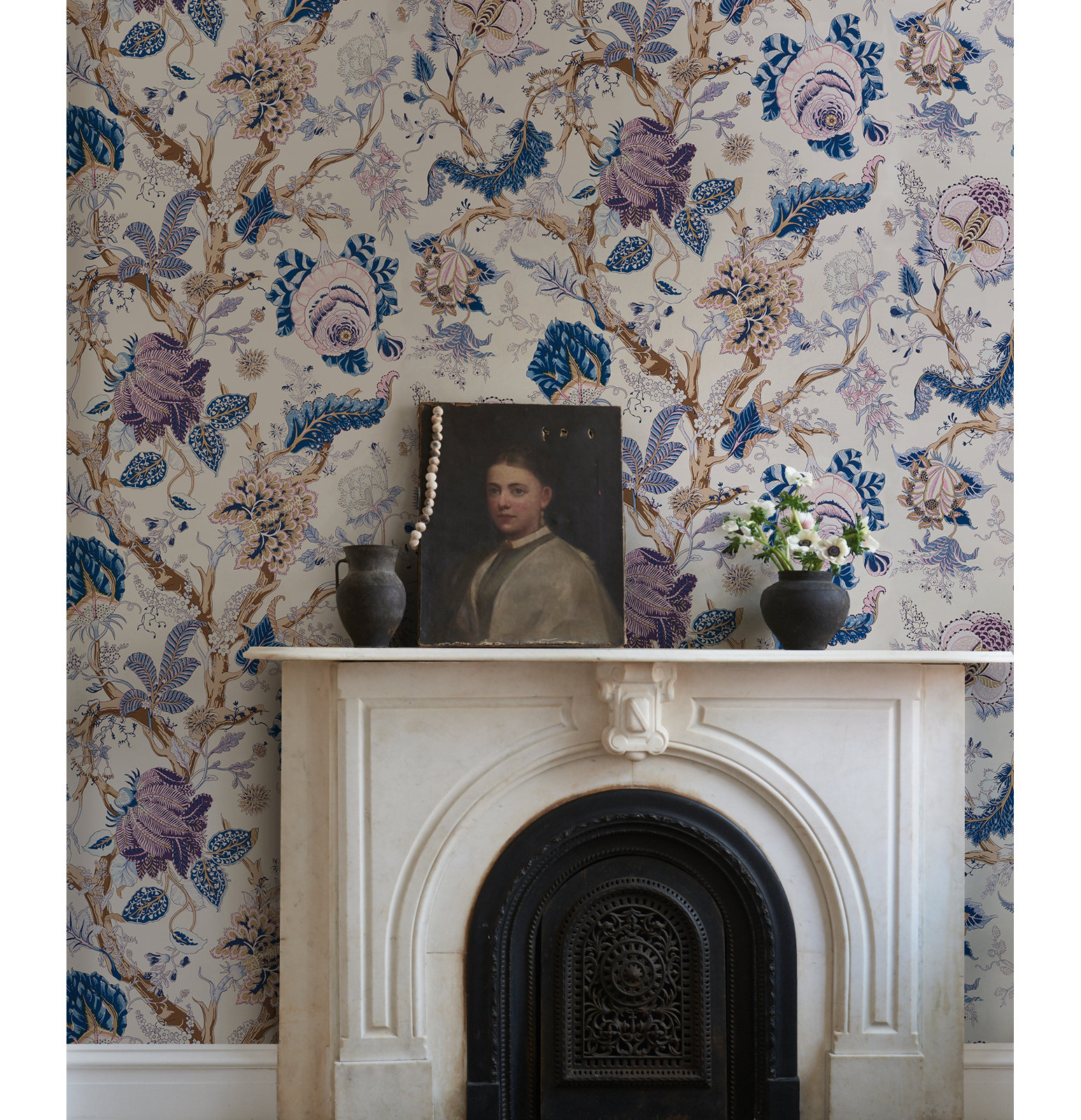 Indian Arbre Wallpaper Roll, Hyacinth