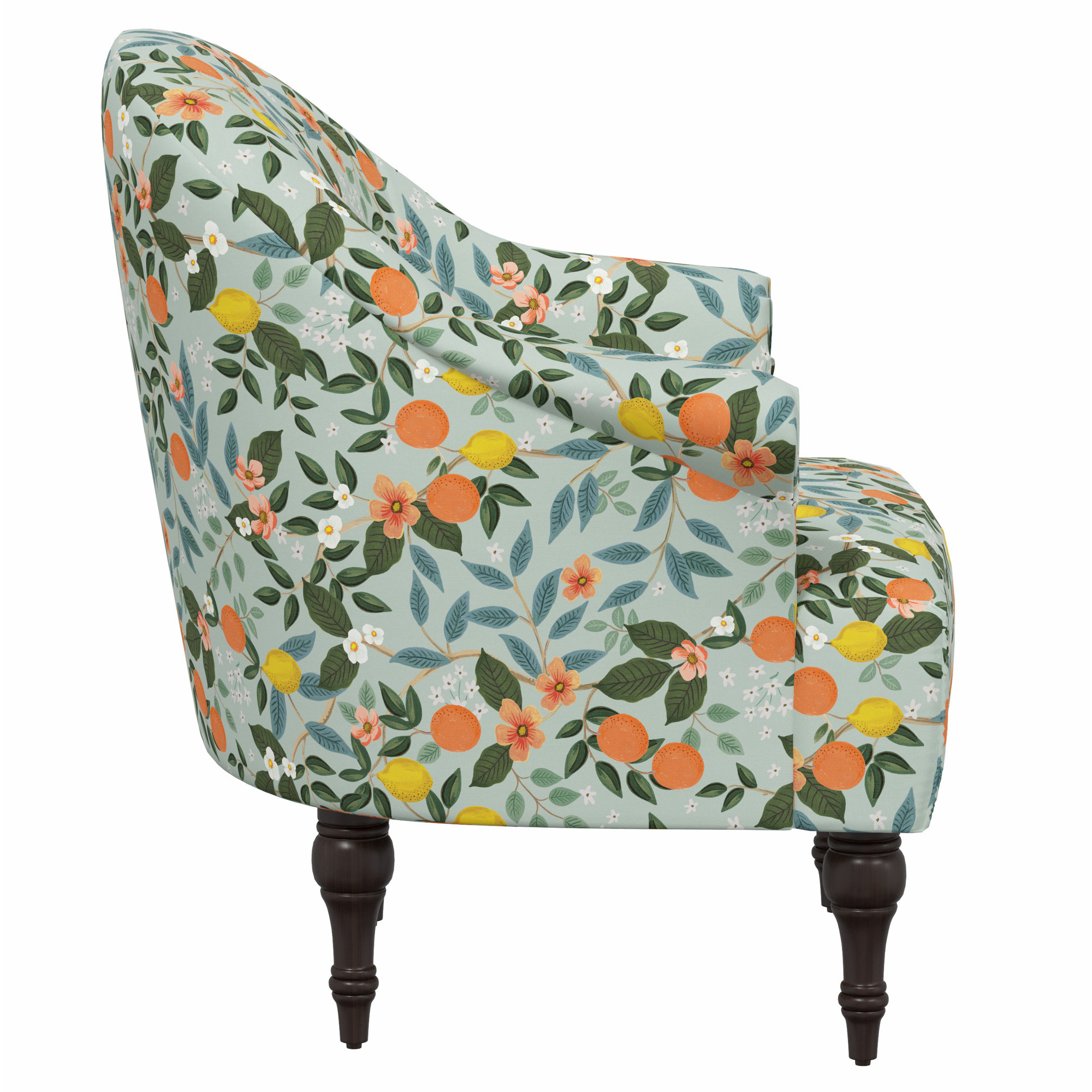 Rifle Paper Co. x Cloth & Company Josephine Chair, Rpc Citrus Grove Mint Linen