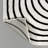 Freya Modern Scandinavian Arch Stripe Monotone High-Low Black/White Rug-1461079869