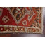 Tapis rouille en laine noué à la main de conception unique 3 pi 9 po x 6 pi 7 po New Age
