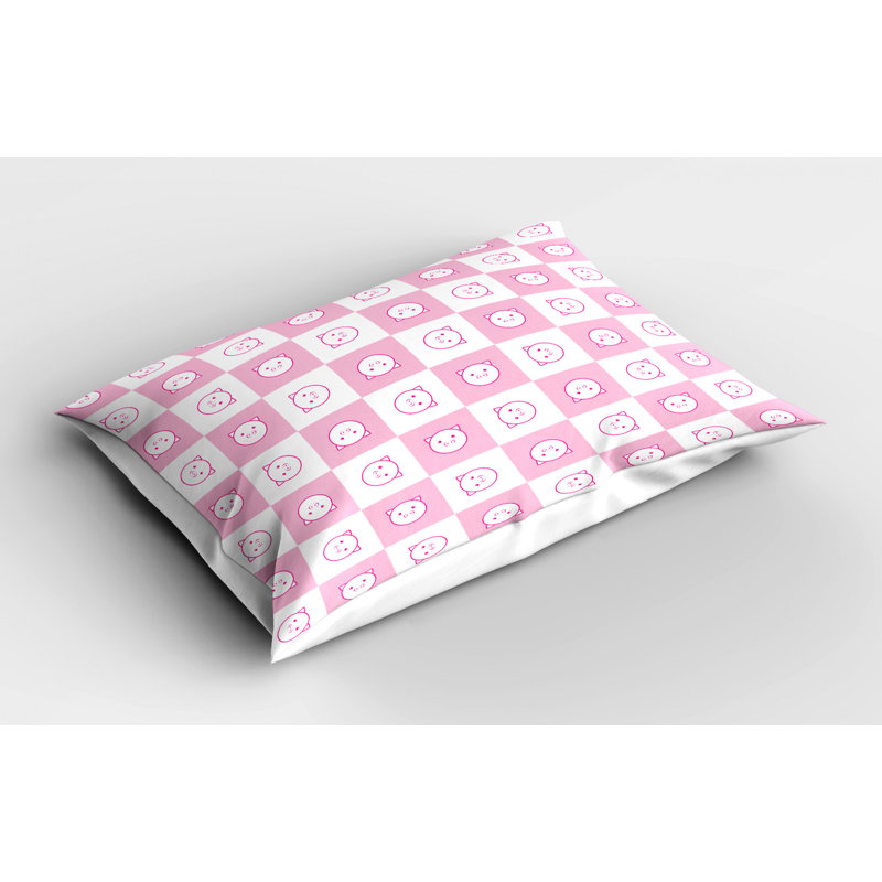 Children Polyester Geometric Sham Set, Queen
