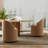 Swivel Upholstered Dining Chair With Backrest, 360 Degree Swivel Side Chair For Dining Room, Balcony, Parlour-407806056